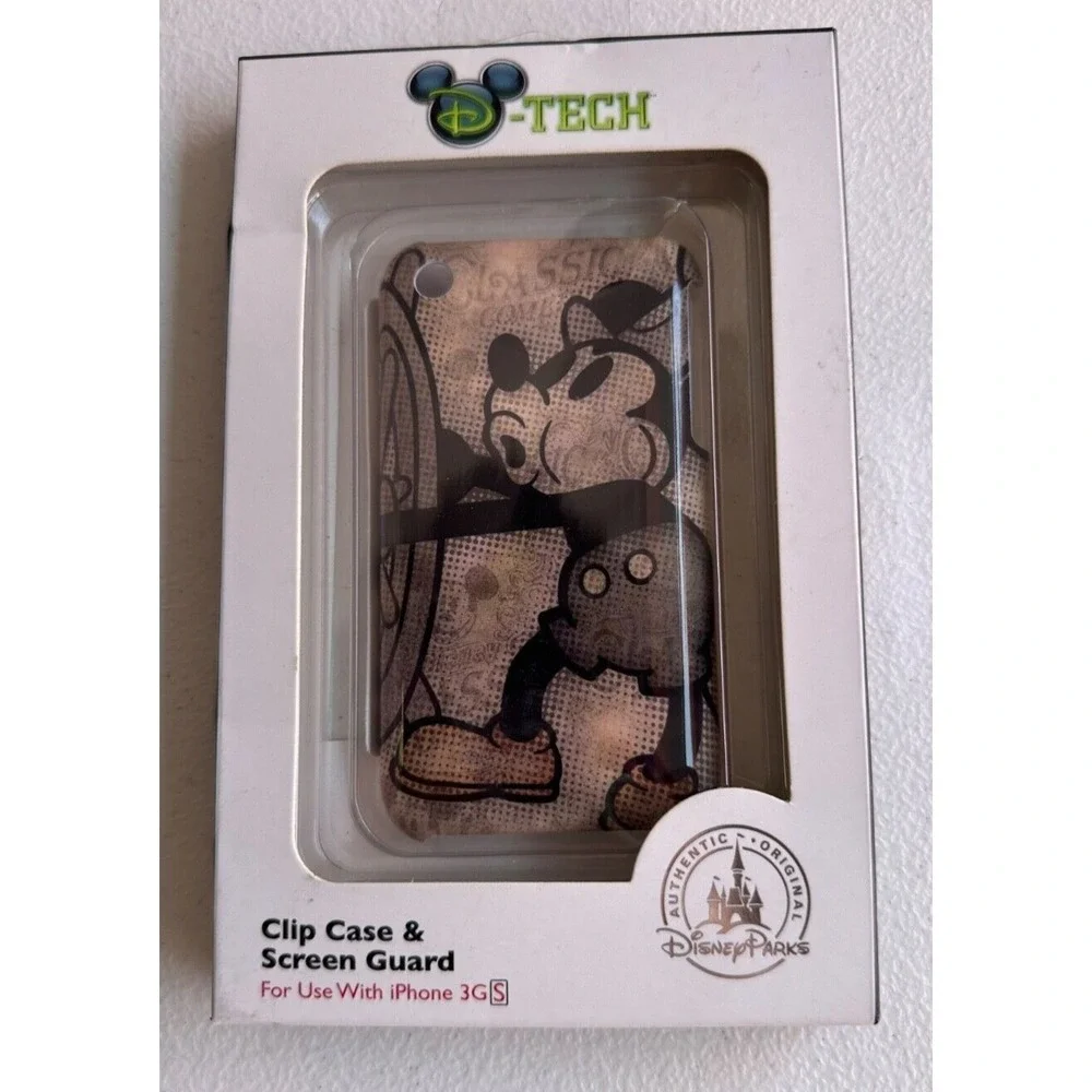 Disney D-Tech iPhone‎ 3GS Phone Case Set Minnie Mouse Steamboat Willie WDW NIB